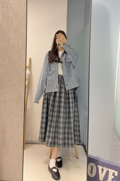 初秋・Oversized 男友風牛仔褸 1S70931