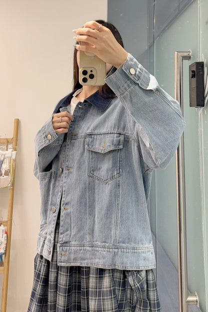 初秋・Oversized 男友風牛仔褸 1S70931