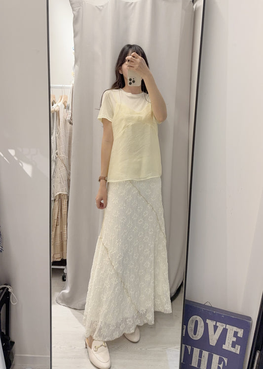 夏季・透視背心上衣套裝 2色入 1S60411