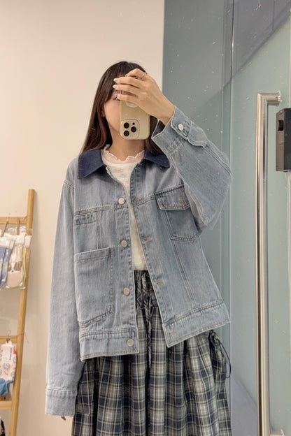 初秋・Oversized 男友風牛仔褸 1S70931