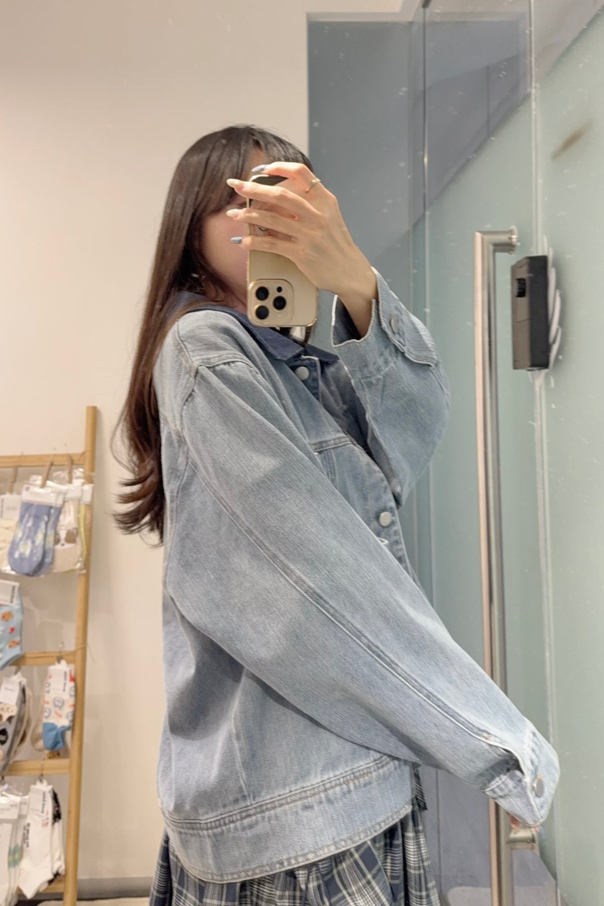 初秋・Oversized 男友風牛仔褸 1S70931