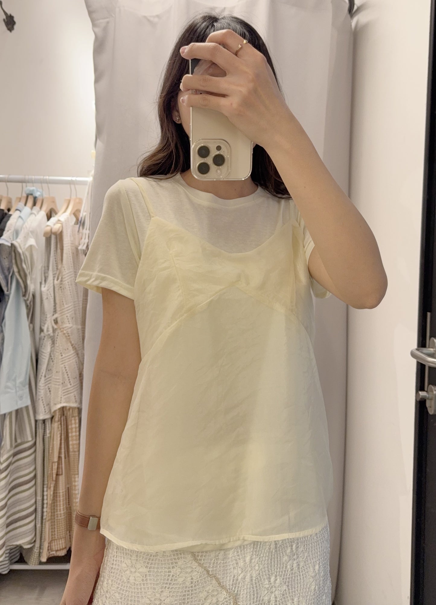 夏季・透視背心上衣套裝 2色入 1S60411