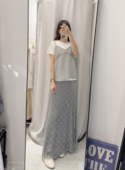 夏季・透視背心上衣套裝 2色入 1S60411