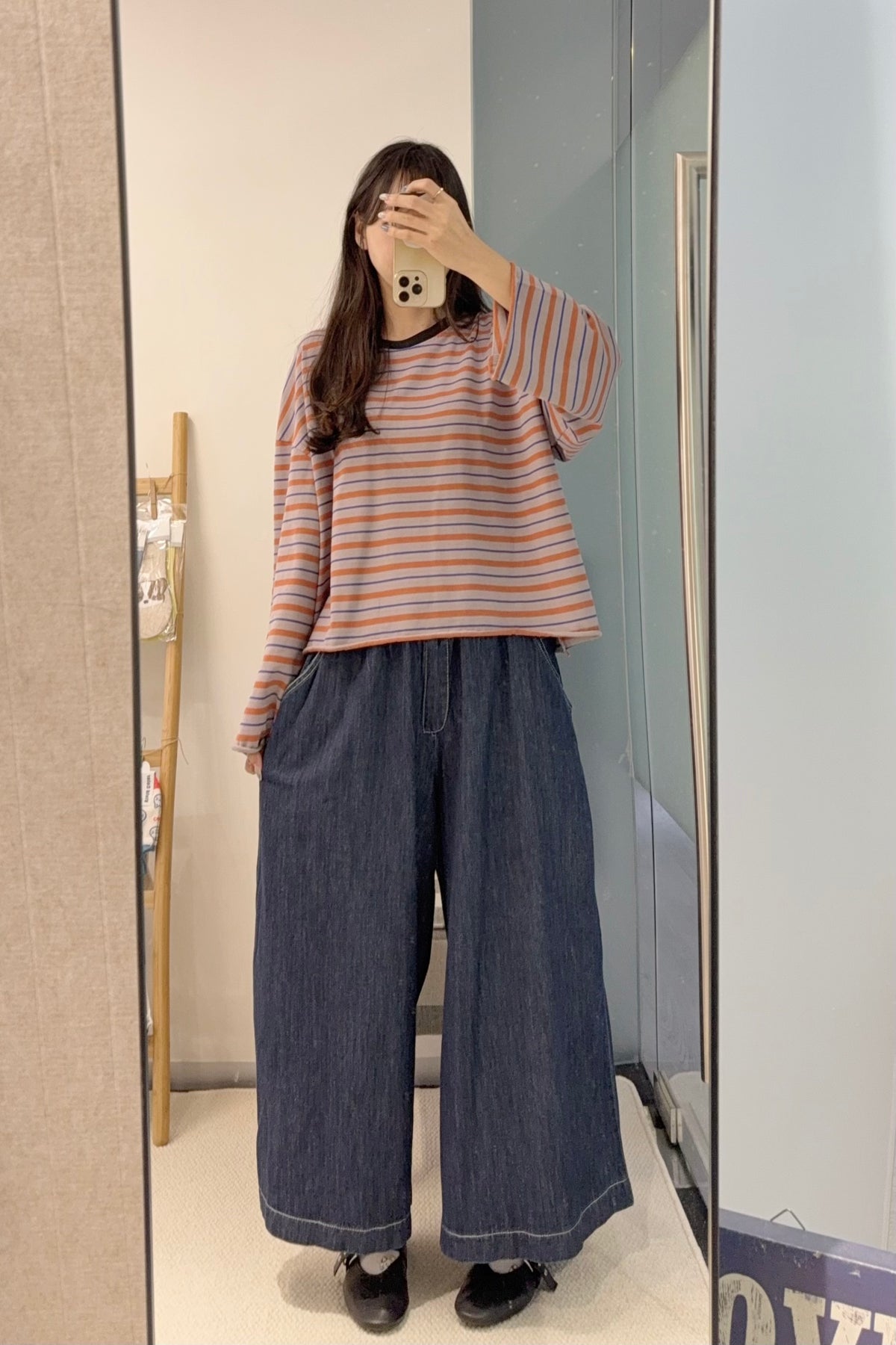 初秋・捲邊橫間薄衛衣 2色入 1S60929