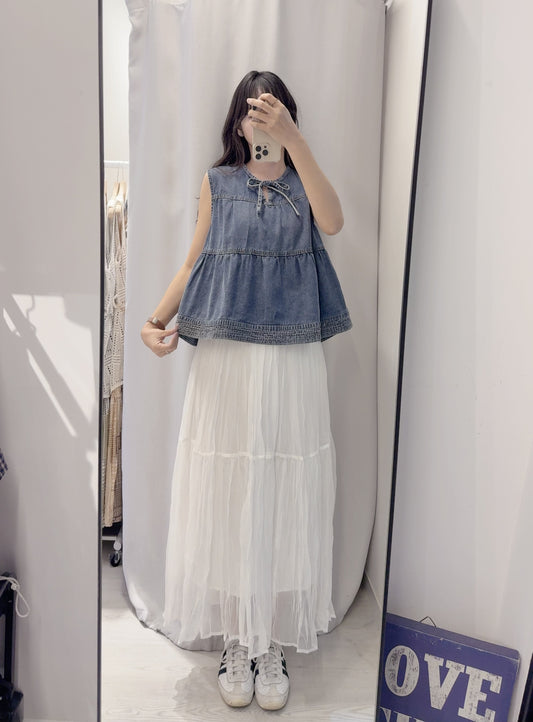 夏季・娃娃牛仔背心 2色入 1S60412