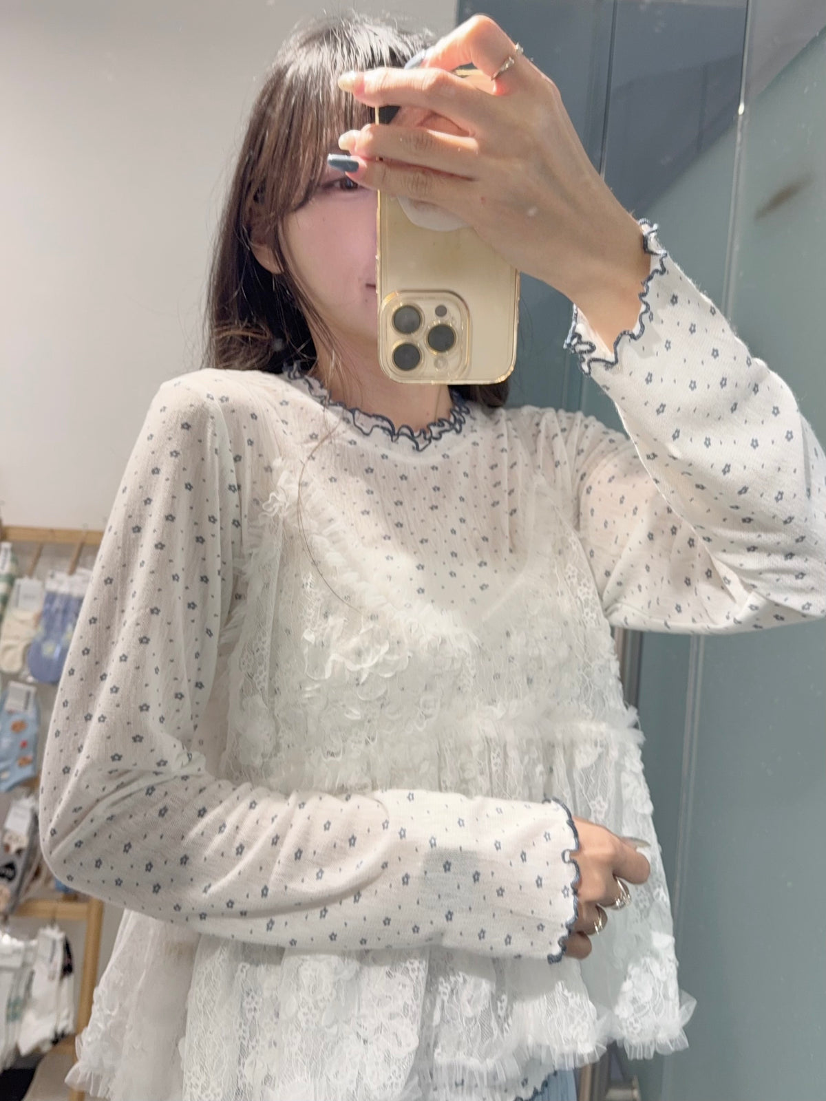 初秋・滿版花仔親膚上衣 2色入 1S10933