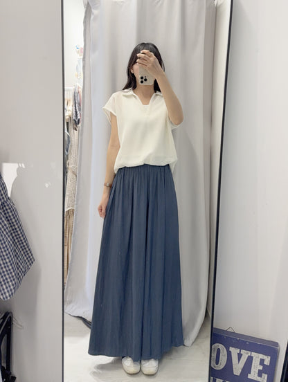 夏季・前短後長線衫假兩件上衣 1S60416