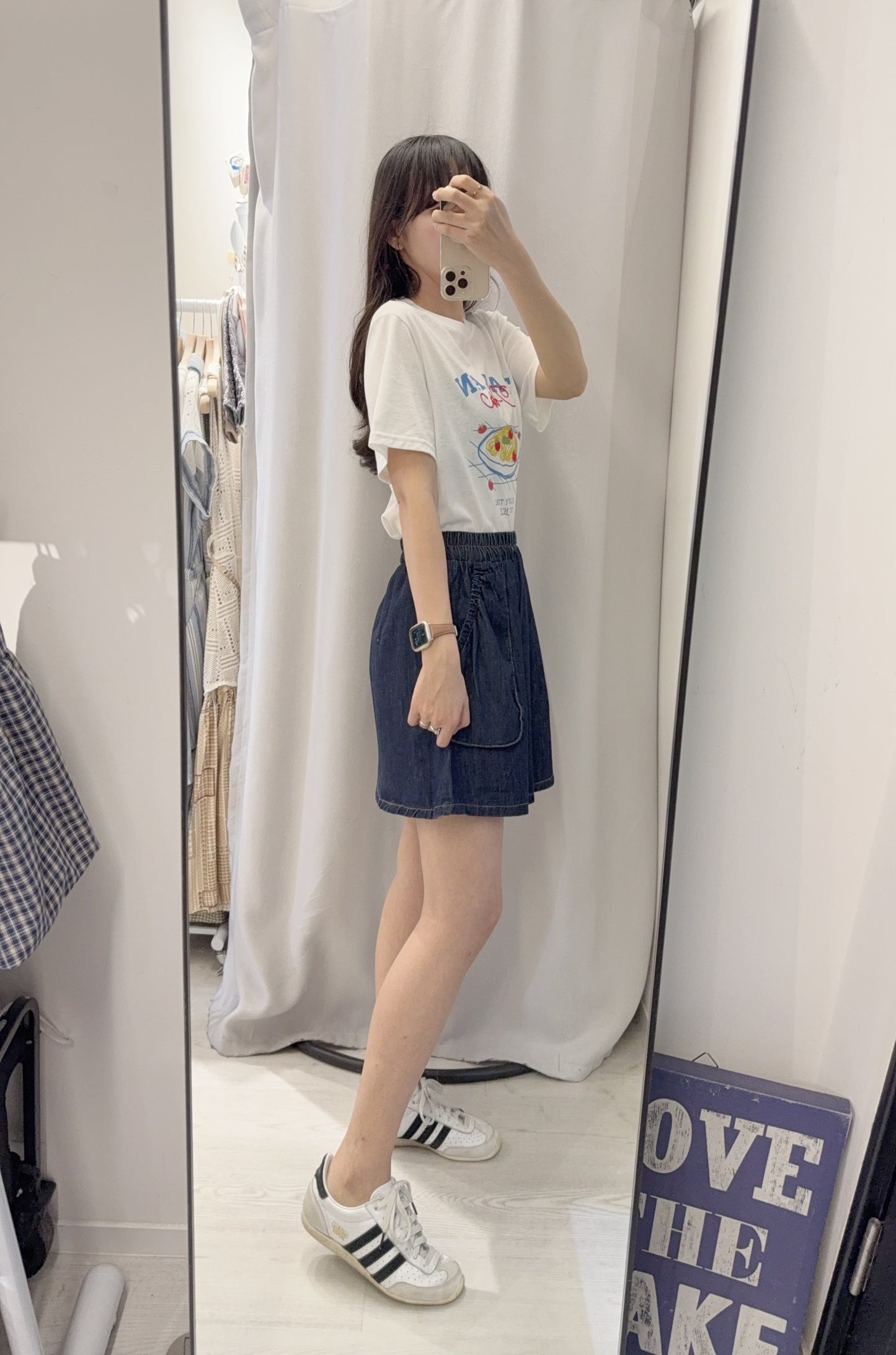夏季・設計感口袋牛仔短裙褲 1S70417