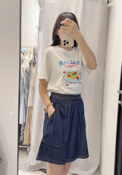 夏季・設計感口袋牛仔短裙褲 1S70417