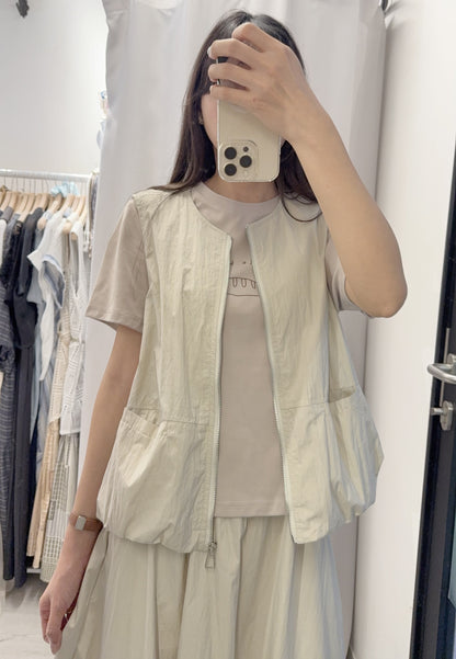 夏季・泡泡裙配背心外套SET 2色入 1S60435