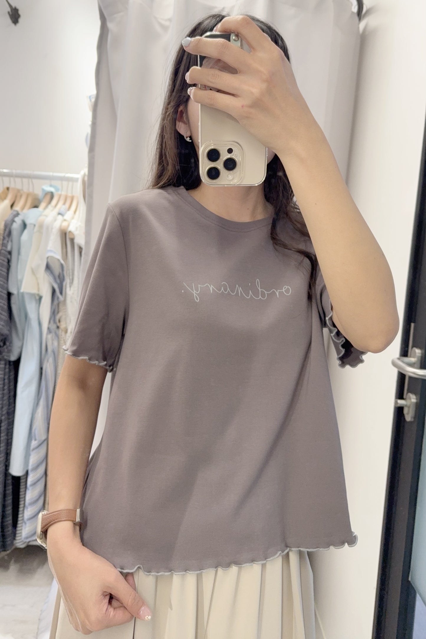 夏季・純棉英文字Tee 2色入 1S50436