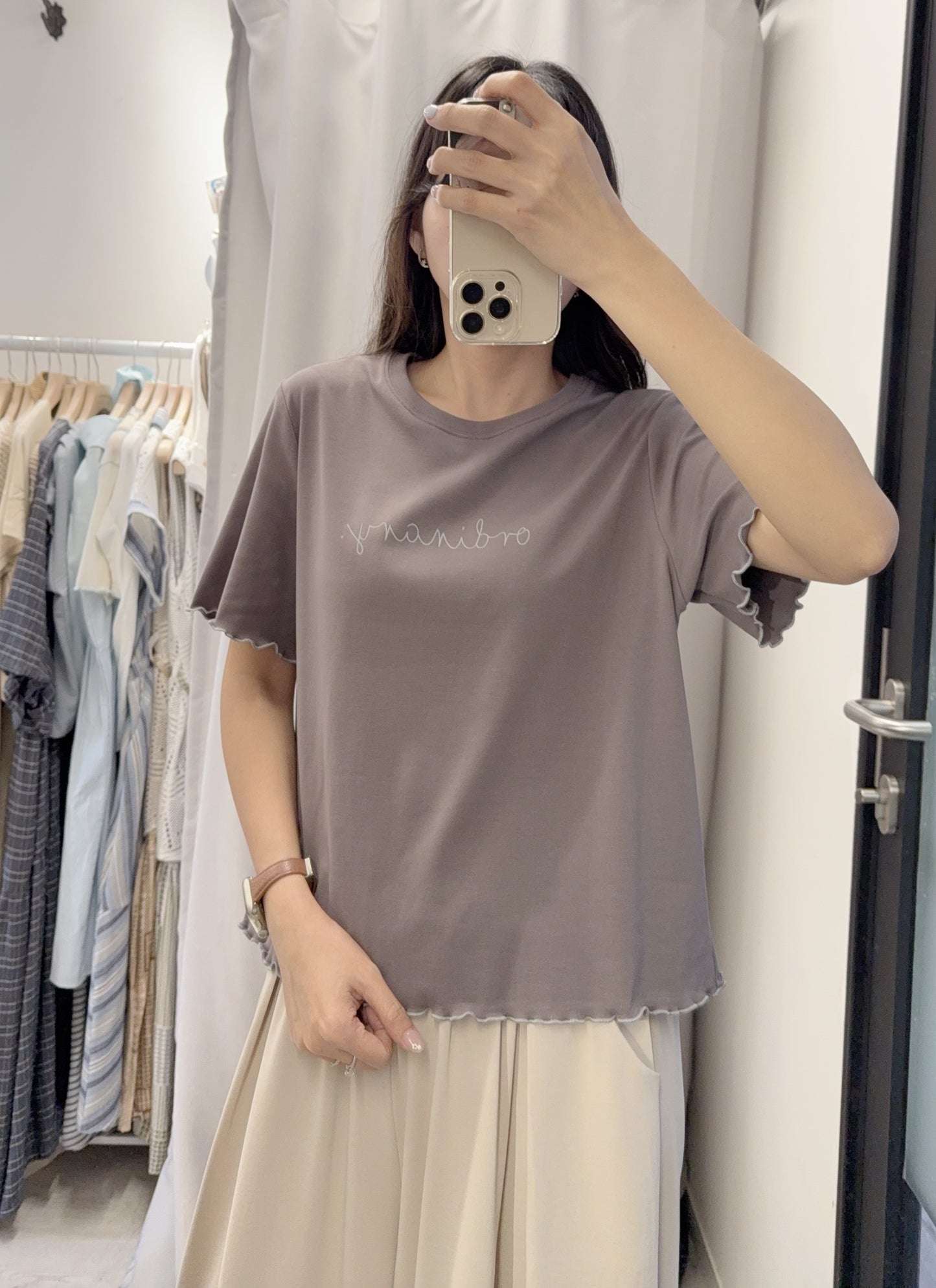 夏季・純棉英文字Tee 2色入 1S50436