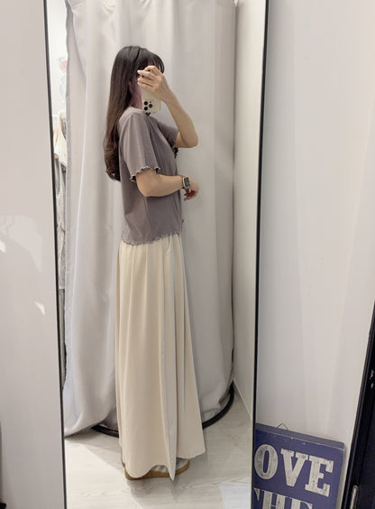 夏季・純棉英文字Tee 2色入 1S50436
