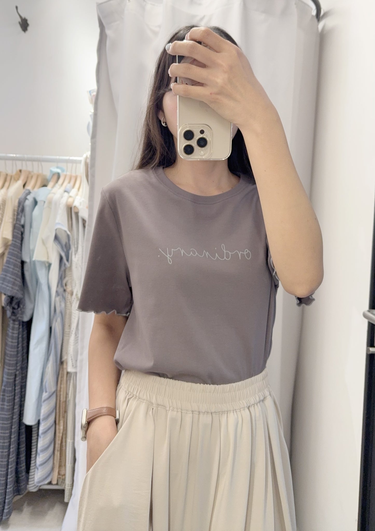 夏季・純棉英文字Tee 2色入 1S50436