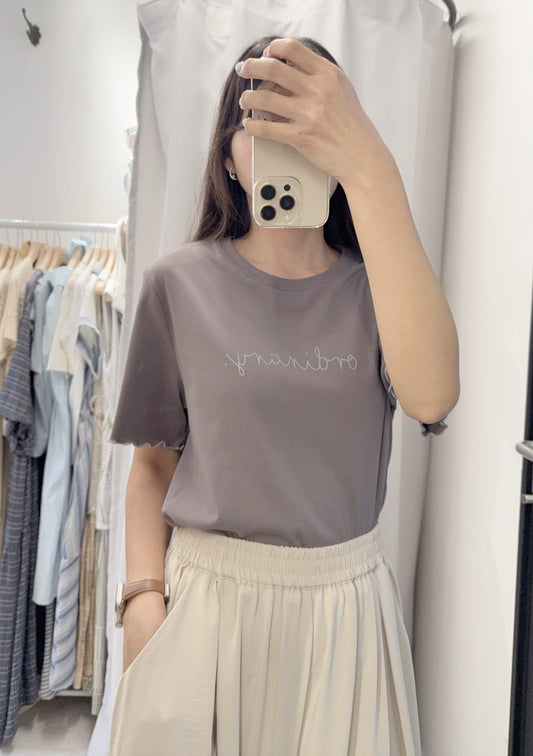 夏季・純棉英文字Tee 2色入 1S50436
