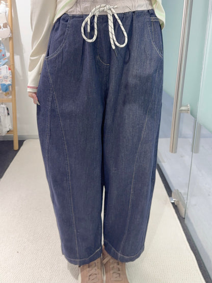 初秋・ 拼邊修腳牛仔褲 2W31009