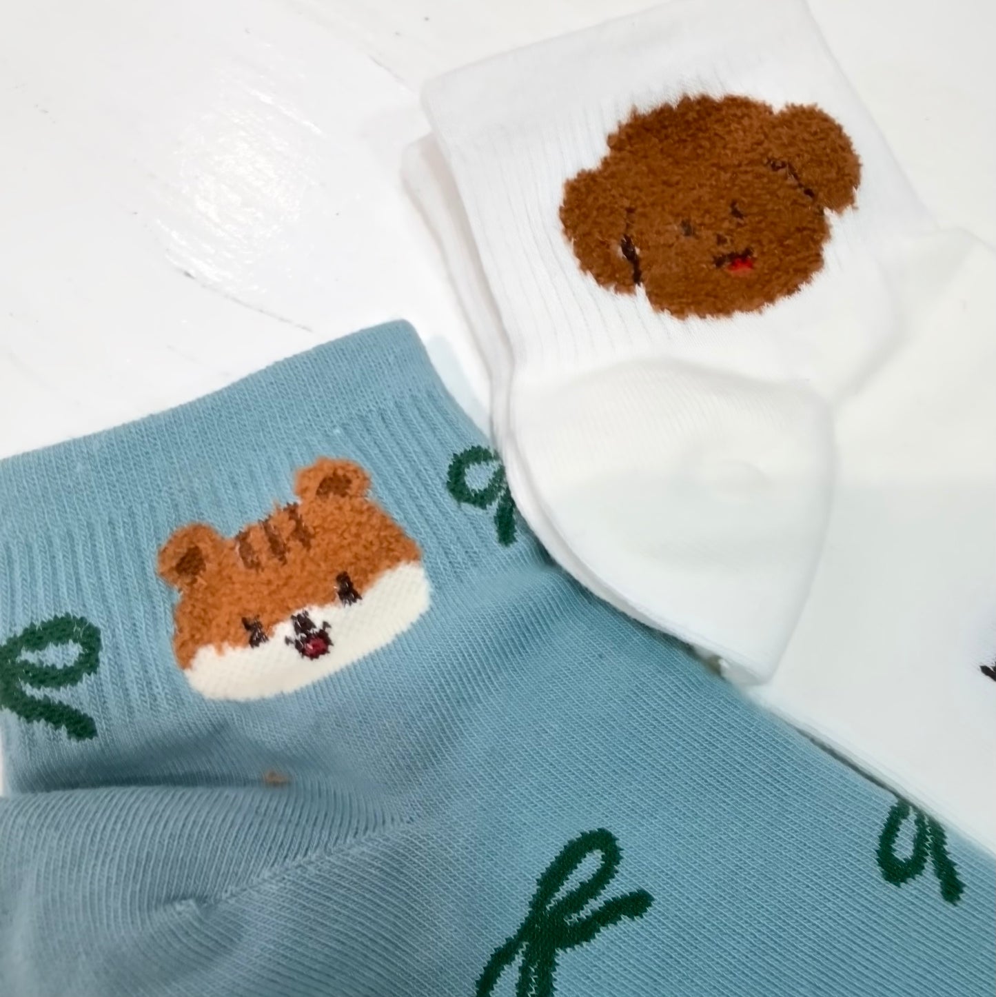 KR直送 動物仔短襪