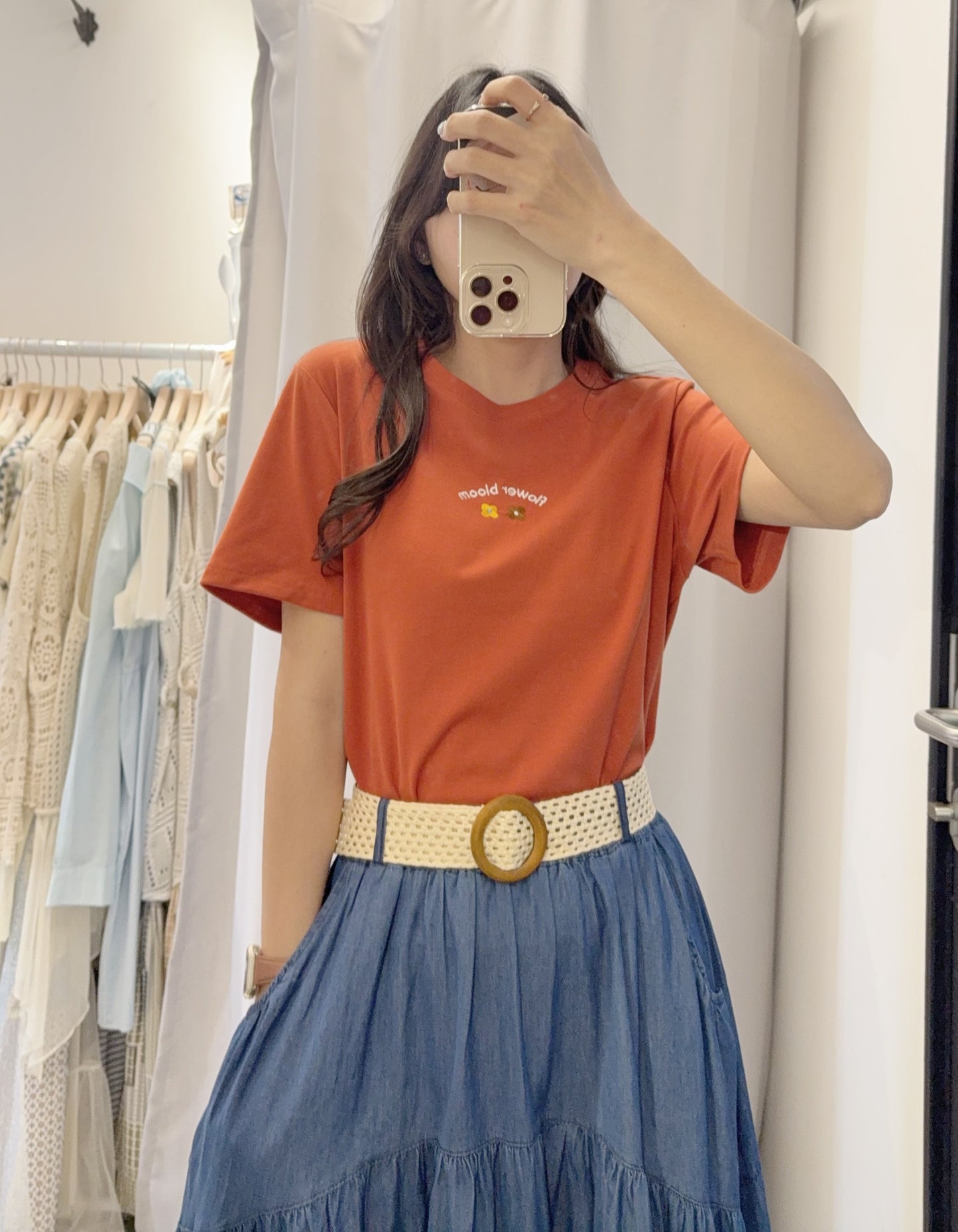 夏季・Bloom花仔刺繡Tee 3色入 1S50518