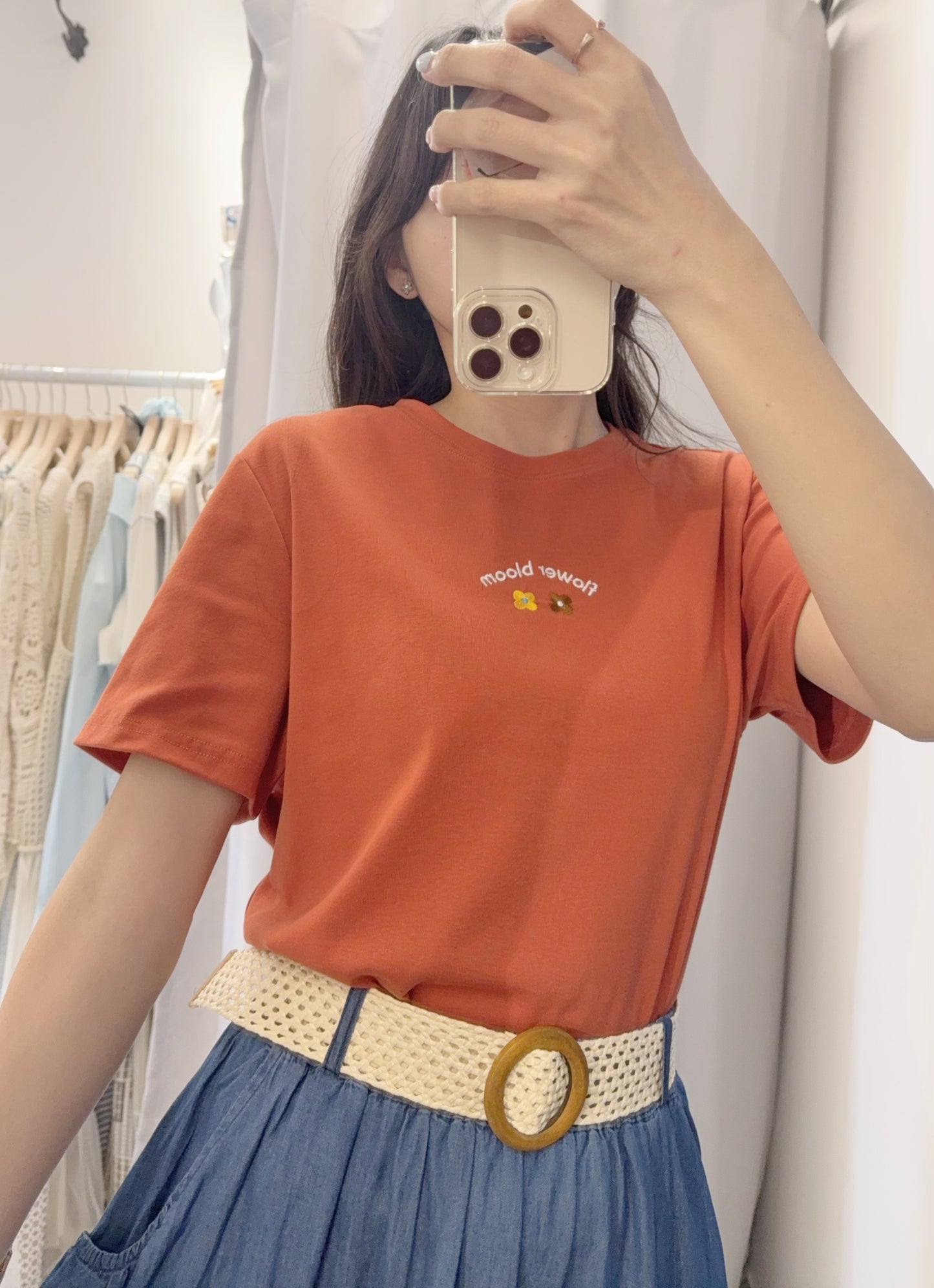 夏季・Bloom花仔刺繡Tee 3色入 1S50518