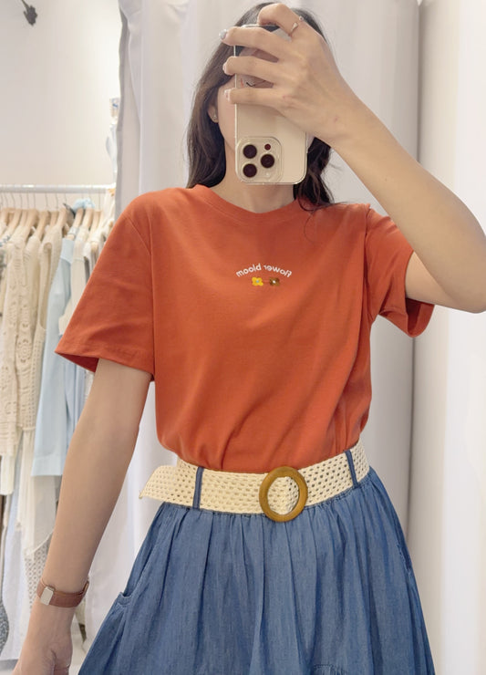 夏季・Bloom花仔刺繡Tee 3色入 1S50518
