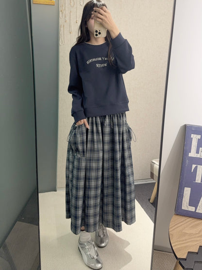 初秋・領口綑邊毛圈布衛衣 2色入 2W51025