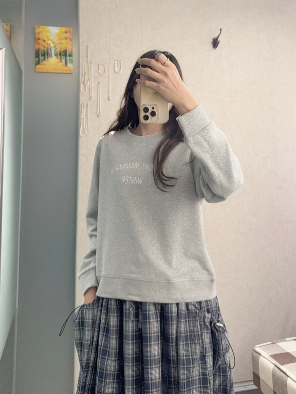初秋・領口綑邊毛圈布衛衣 2色入 2W51025