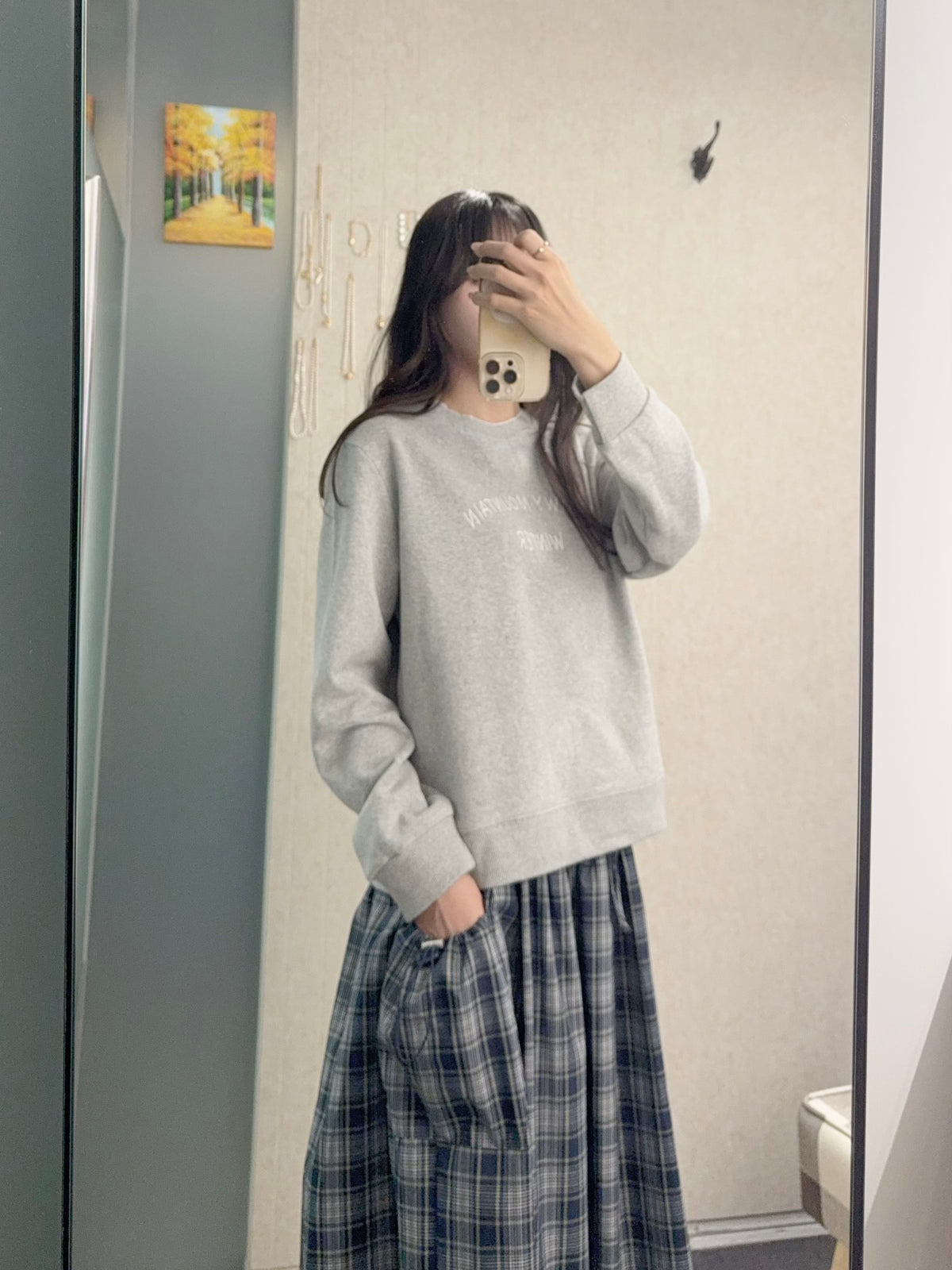初秋・領口綑邊毛圈布衛衣 2色入 2W51025