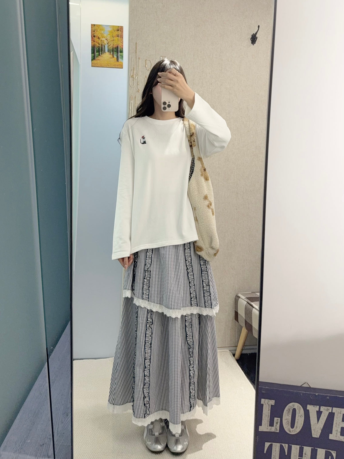 初秋・刺繡貓貓圖案磨毛衛衣 2色入  2W51028
