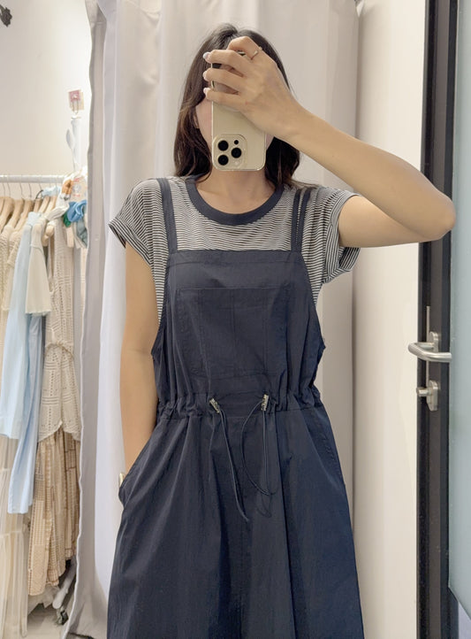 夏季・橫間TEE配工人裙SET 2色入 1S60550