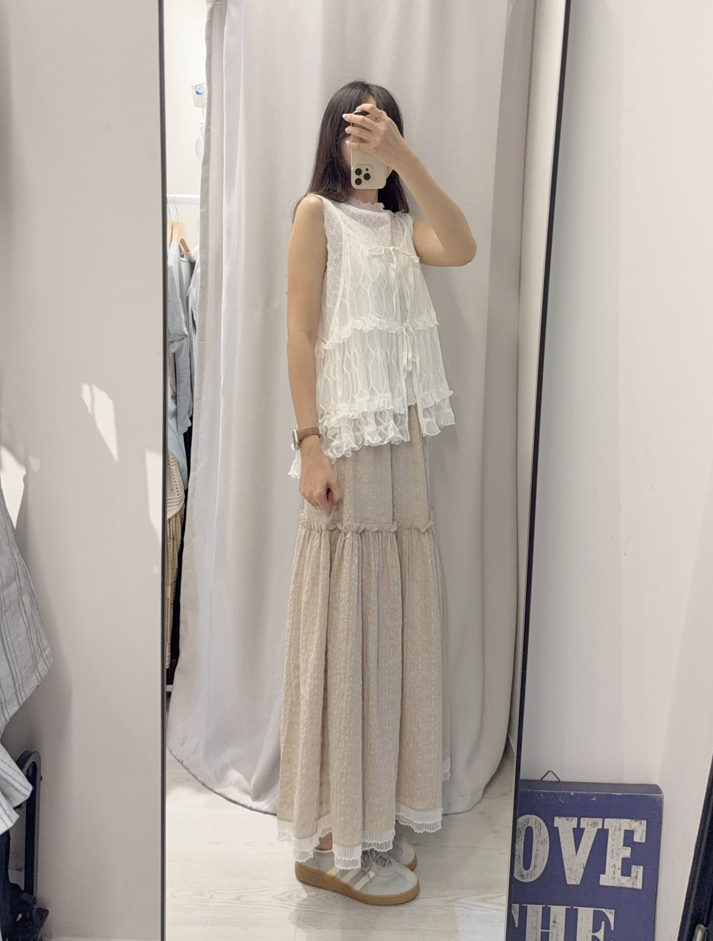 夏季・空氣感透視小背心 2色入 1S10604