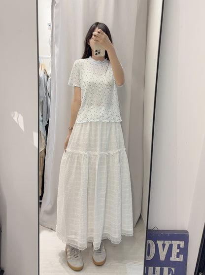 夏季・立體小花花彈性上衣 2色入 1S10602