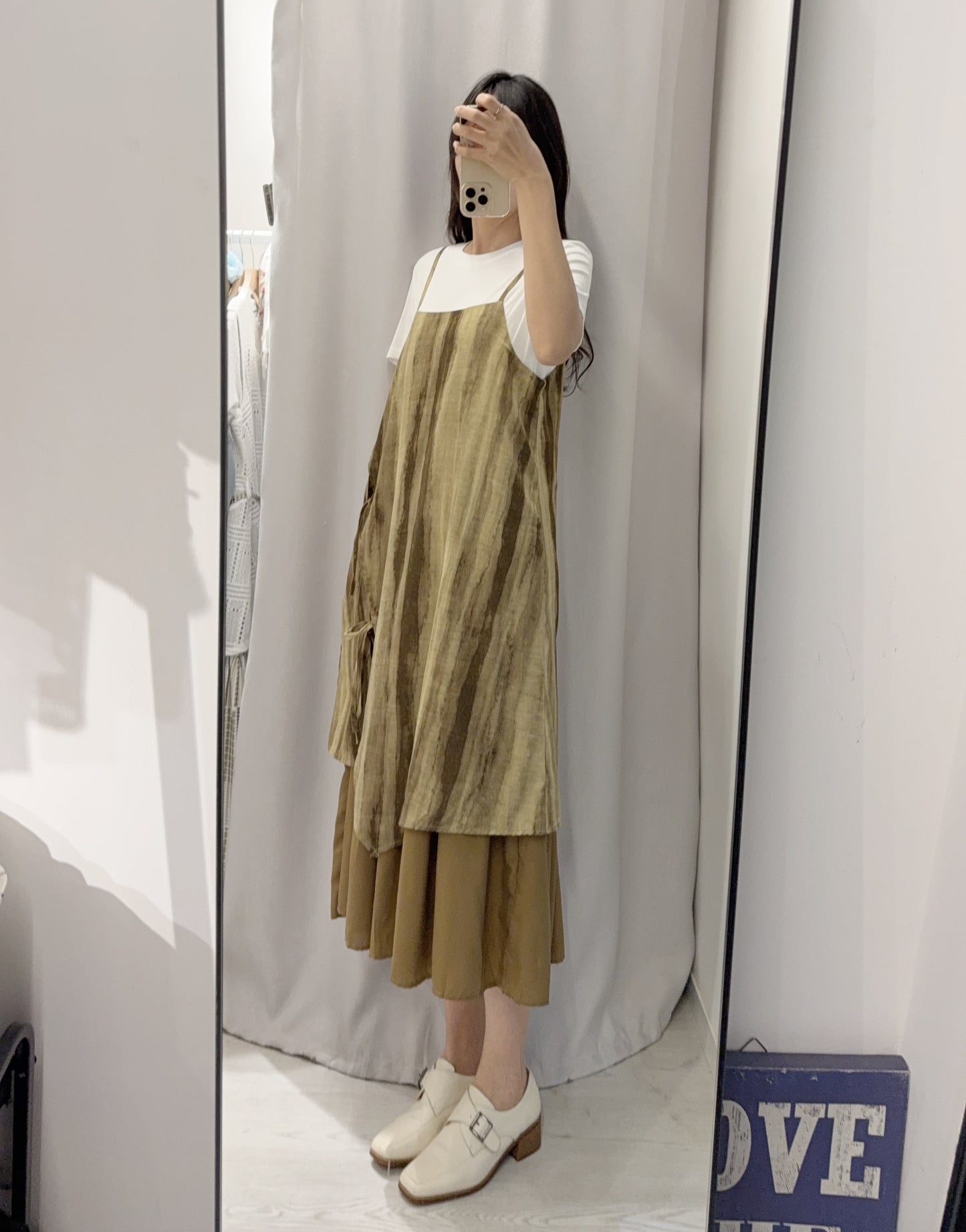 夏季・水墨畫風連身裙SET 2色入 1S60619