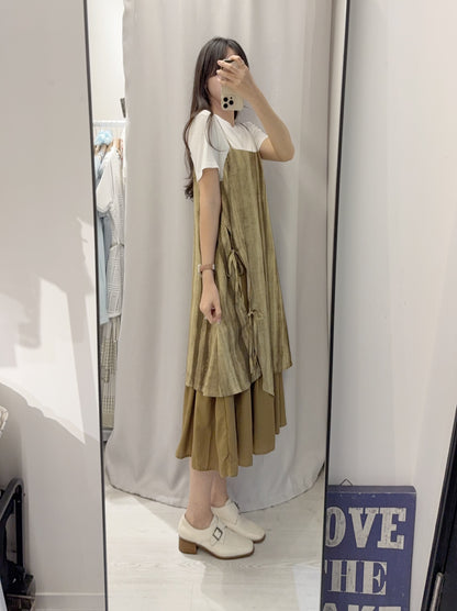 夏季・水墨畫風連身裙SET 2色入 1S60619