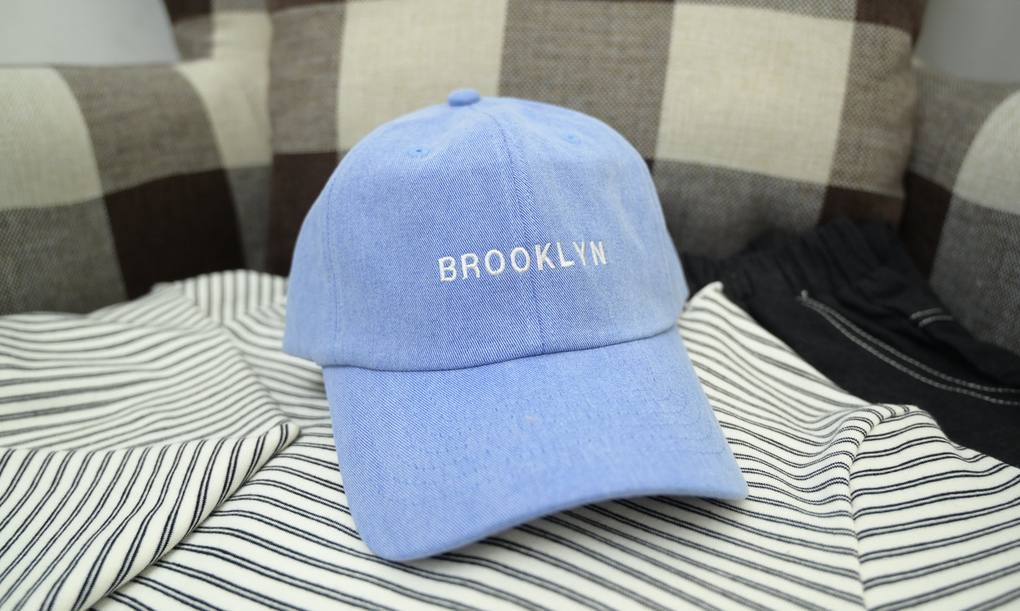 KR韓國直送 刺繡BROOKLYN CAP帽 三色入