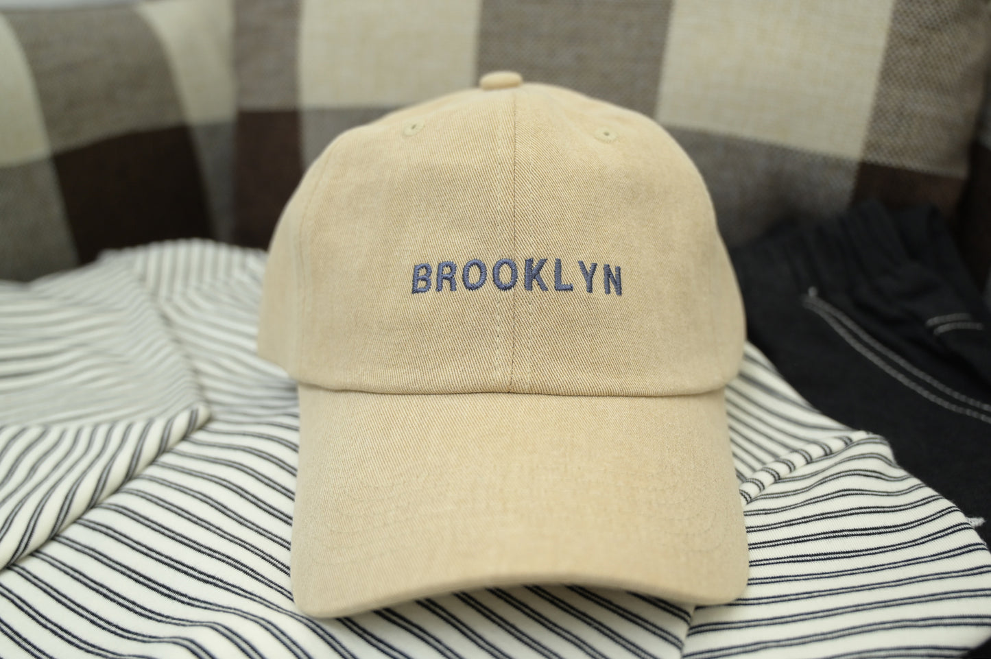 KR韓國直送 刺繡BROOKLYN CAP帽 三色入