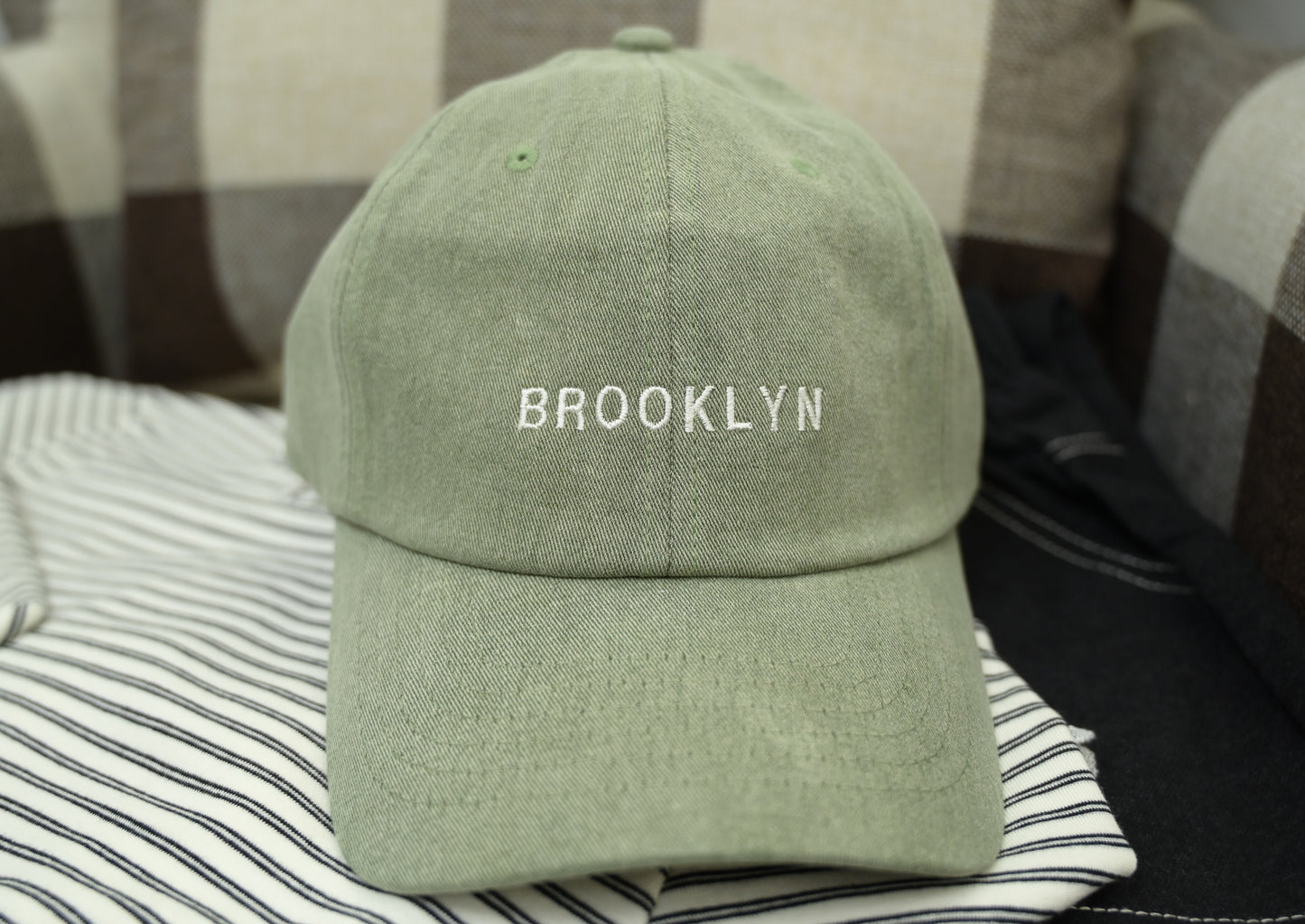 KR韓國直送 刺繡BROOKLYN CAP帽 三色入